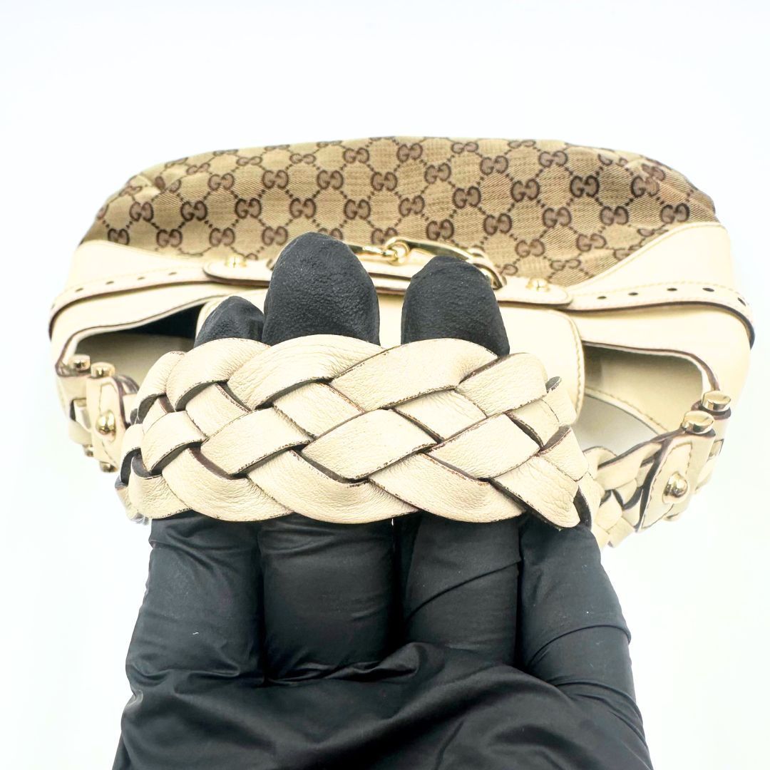 美品】Gucci ホースビット GGキャンバス ワンショルダーバッグ - メルカリ