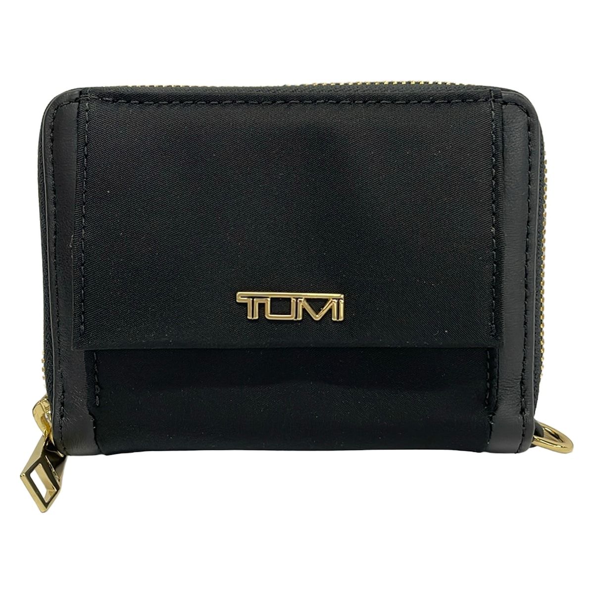 TUMI(トゥミ) 2つ折り財布美品 - 黒 レザー