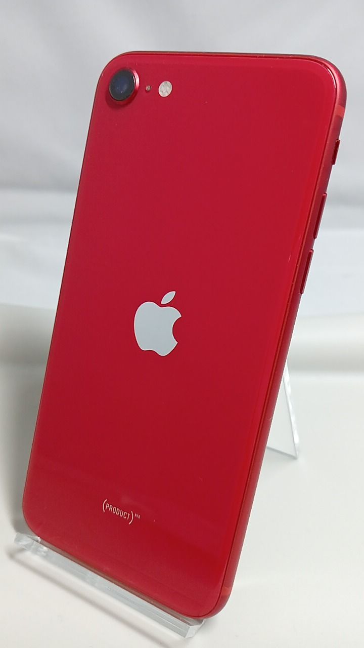 整備済！液晶・電池新品！　iPhoneSE　A2296　第二世代　64GB　レッド　本体　SIMフリー　ITAJKX6FD1C0