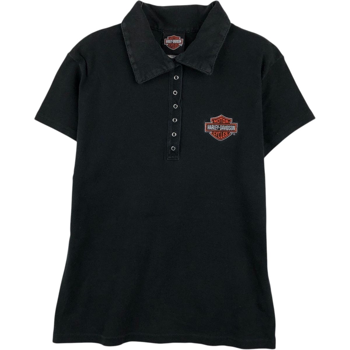 古着 ハーレーダビッドソン Harley-Davidson 半袖 ポロシャツ レディースL相当/eaa649758