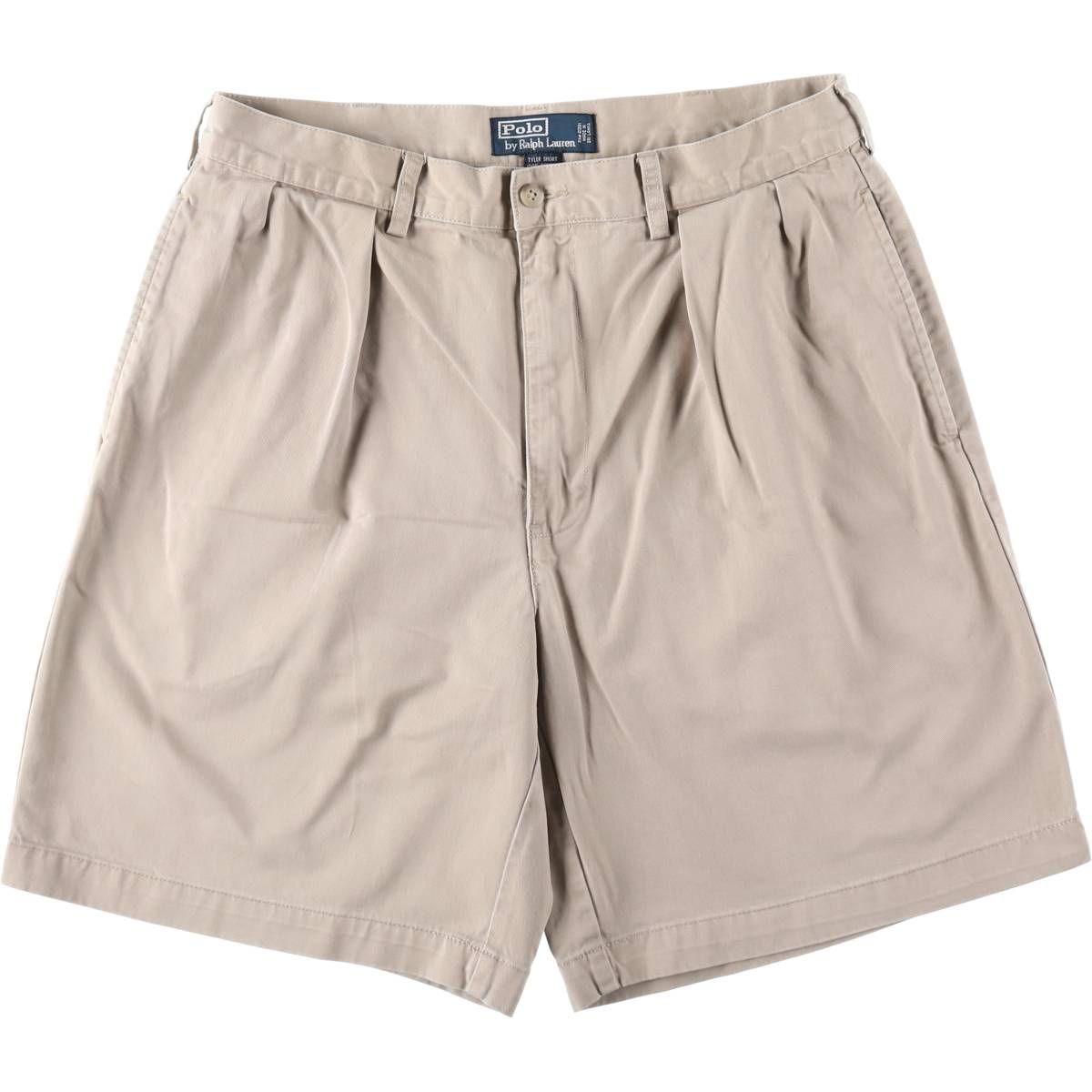 古着 ラルフローレン Ralph Lauren POLO by Ralph Lauren TYLER SHORT ツータック チノショーツ ショートパンツ メンズw34相当/eaa648163