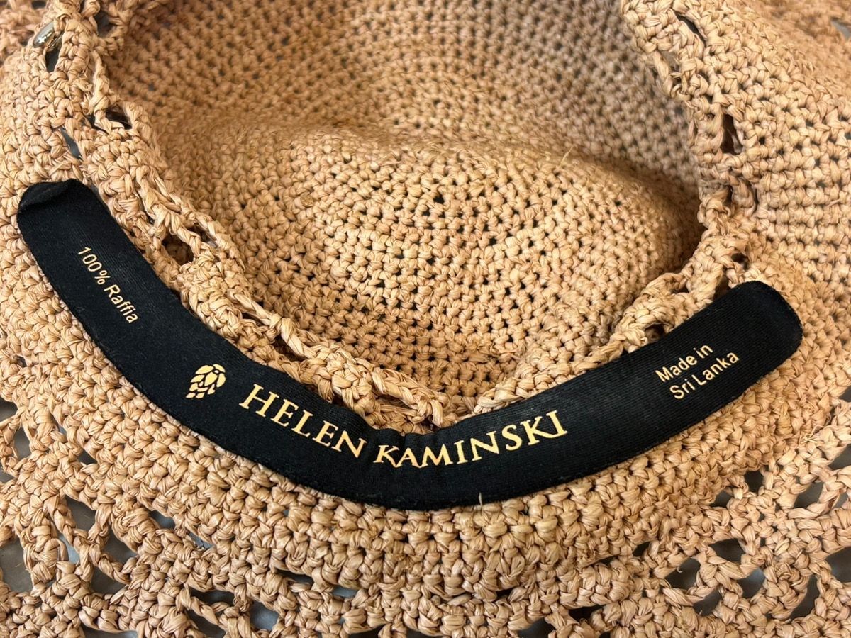 14797-012☆HELEN KAMINSKI ヘレンカミンスキー ラフィア ツバ広