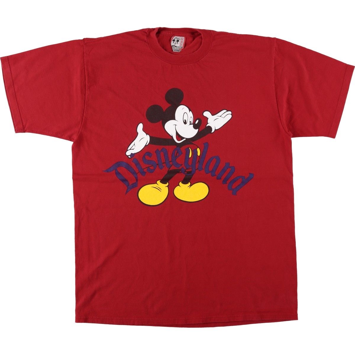 古着 90年代 Disney DESIGNS MICKEY MOUSE ミッキーマウス キャラクタープリントTシャツ USA製 メンズXL相当 ヴィンテージ/eaa650344