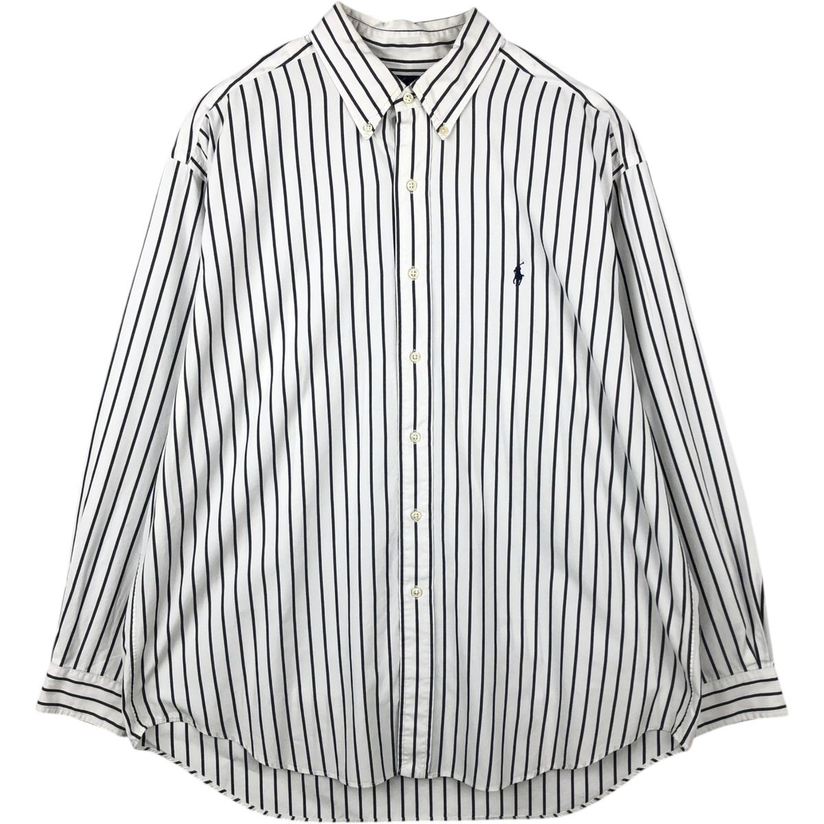 古着 ラルフローレン Ralph Lauren BLAKE 長袖 ボタンダウンストライプシャツ メンズXL相当/eaa649985