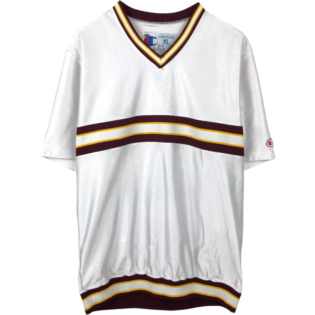 古着 80~90年代 チャンピオン Champion バックプリント Vネック ゲームシャツ USA製 メンズXL相当 ヴィンテージ/eaa648841
