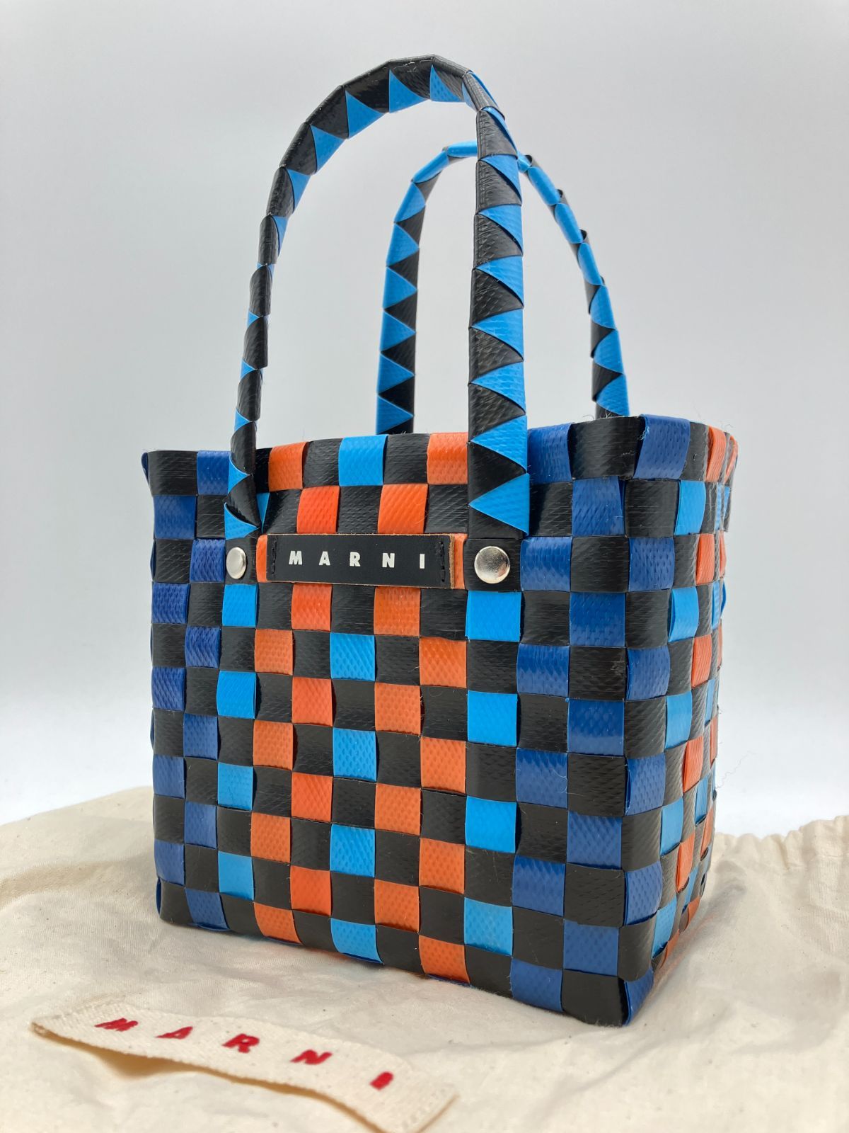 美品】marni マルニ かごバッグ ハンドバッグ ミニ バスケット 4411 