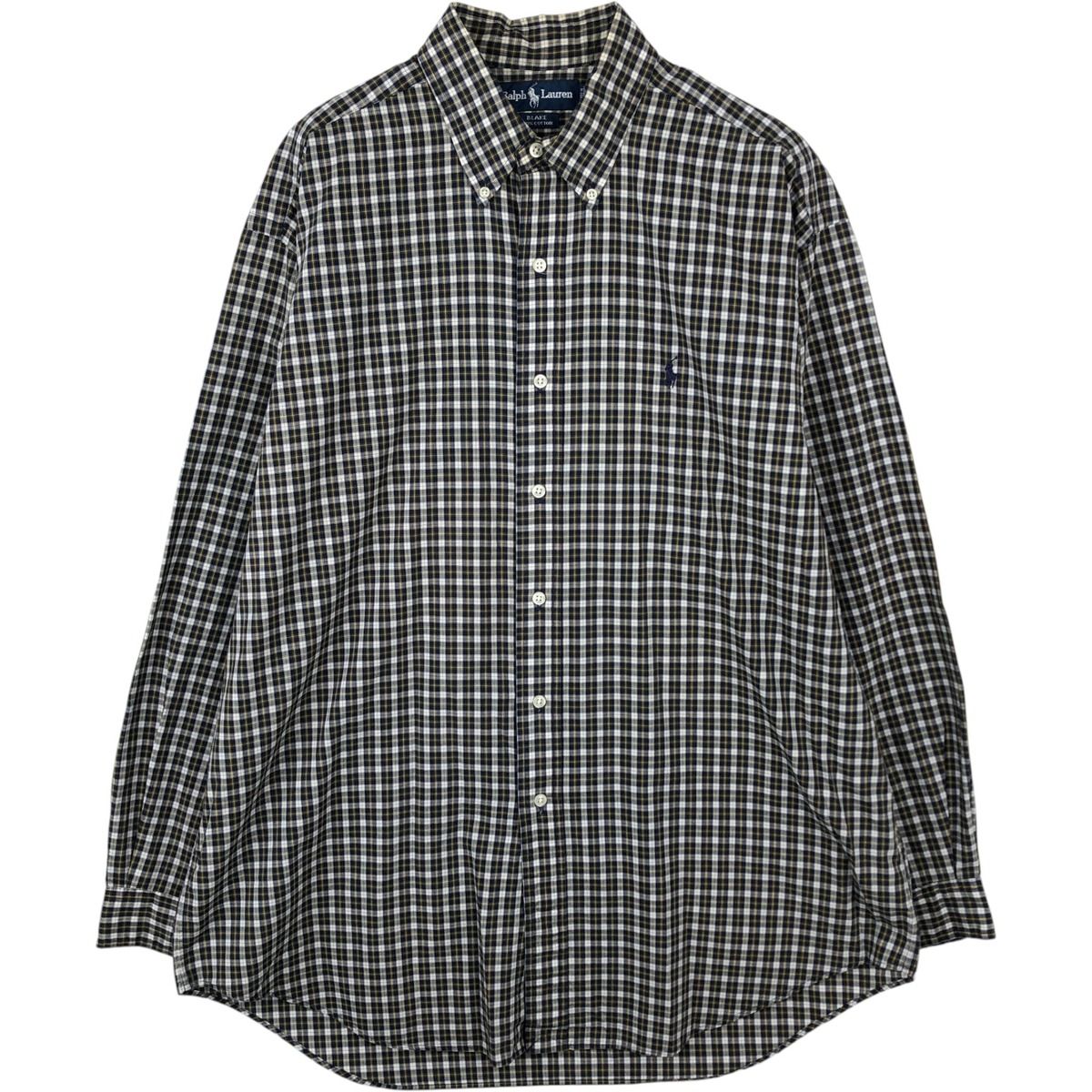 古着 ラルフローレン Ralph Lauren BLAKE 長袖 ボタンダウンチェックシャツ メンズL相当/eaa649951
