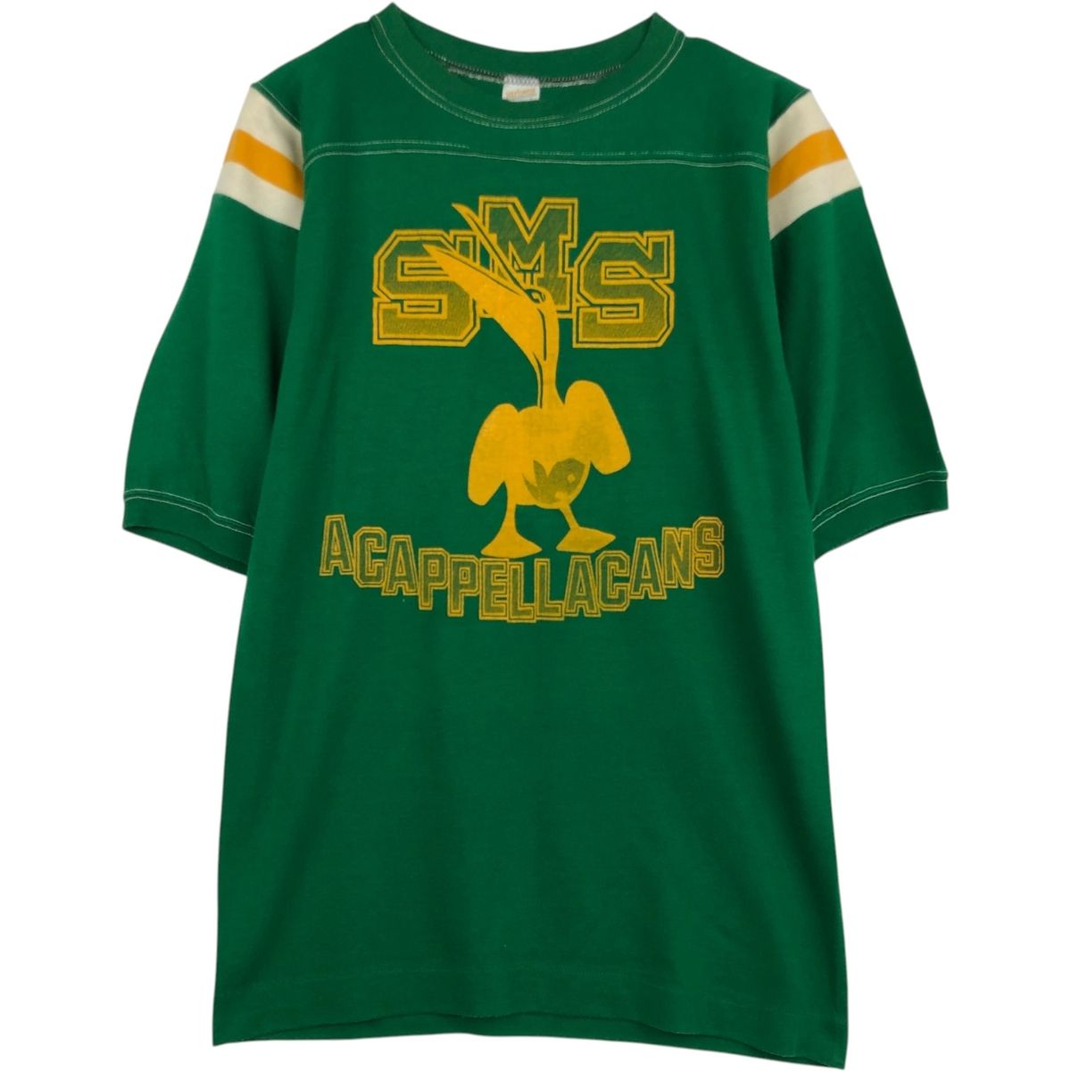 古着 70年代 sportswear フットボールTシャツ USA製 メンズL相当 