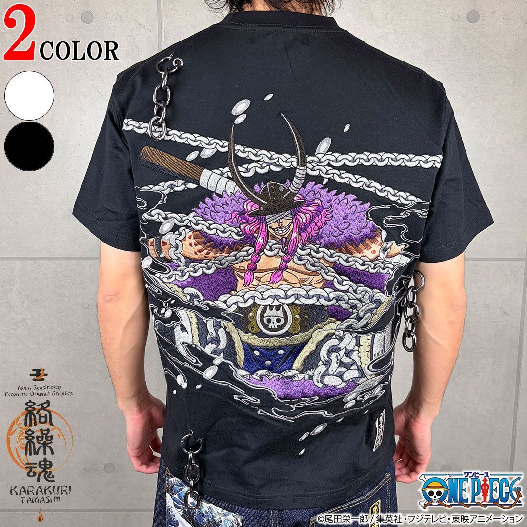 ＼予約 7月上旬発売予定／ONE PIECE× 絡繰魂 コラボ KARAKURI TAMASHII ロキ TEE 半袖 Tシャツ 262060 太陽の神 エルバフ 巨人族 和柄 26SS