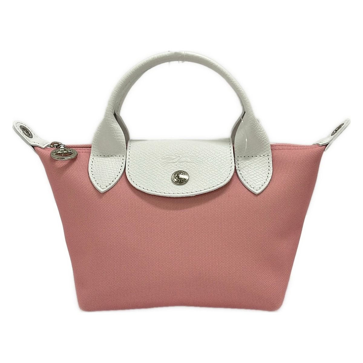 LONGCHAMP(ロンシャン) ハンドバッグ ル・プリアージュ L1500431IT ピンク×白 ミニバッグ レザー