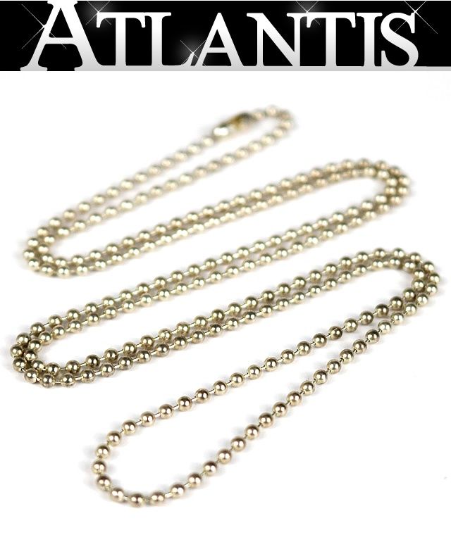クロムハーツ ボールチェーン シルバーネックレス 76cm CHROME HEARTS 新宿店 クロムハーツ ボールチェーン ネックレス 76cm