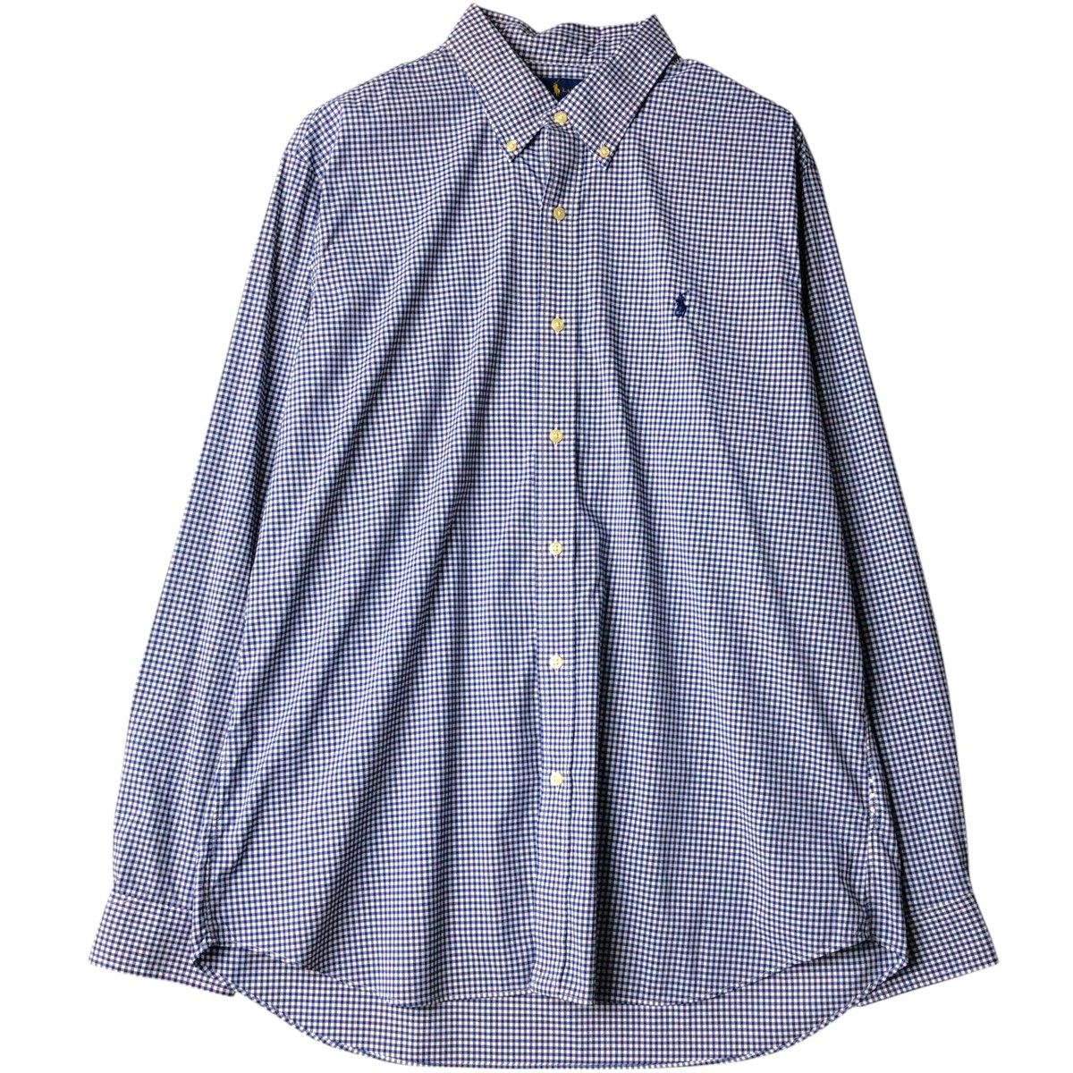古着 ラルフローレン Ralph Lauren CLASSIC FIT クラシックフィット ギンガムチェック 長袖 ボタンダウンチェックシャツ/eaa650131