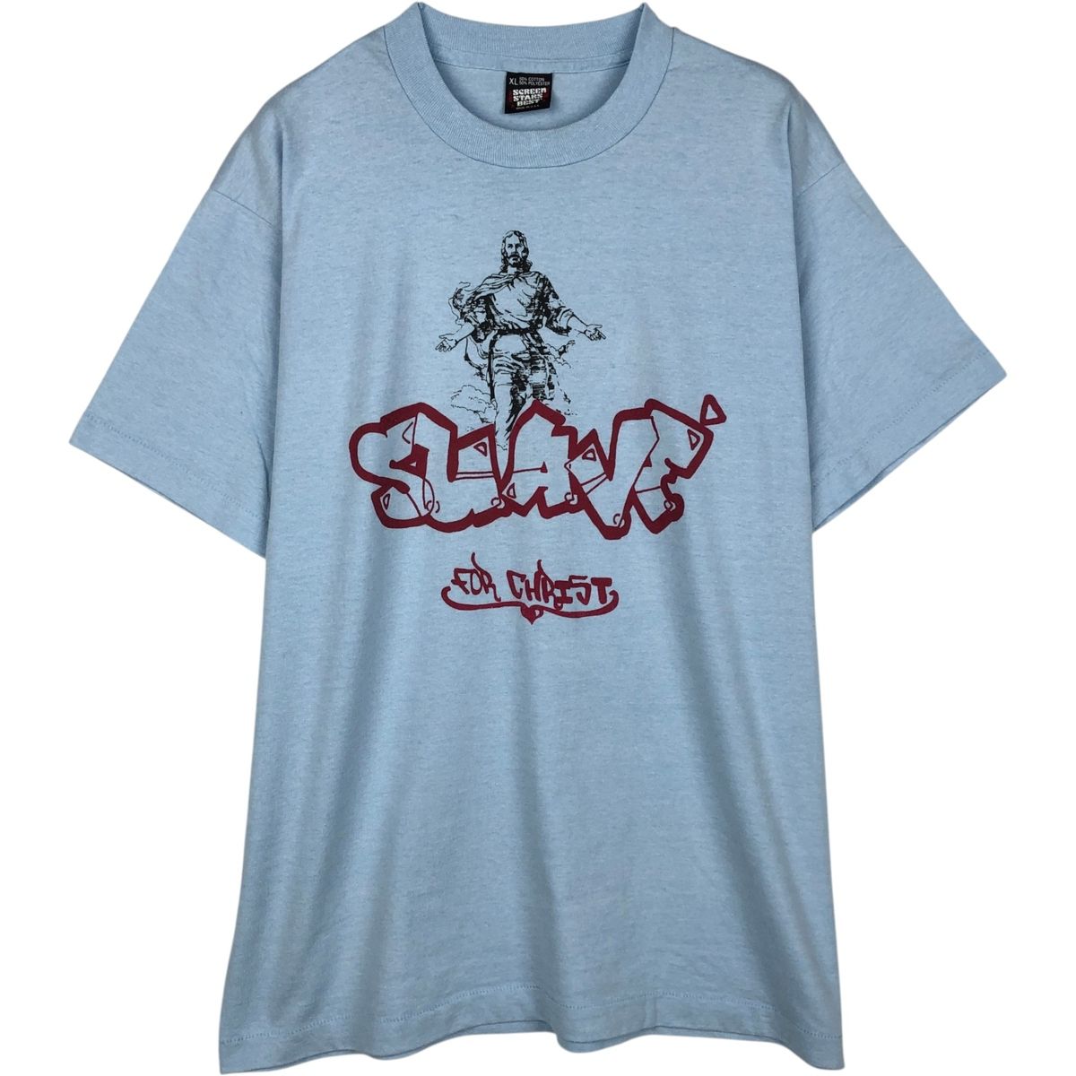 古着 90年代 スクリーンスターズ SCREEN STARS JESUS CHRIST イエスキリスト プリントTシャツ USA製 メンズXL相当 ヴィンテージ/eaa648470
