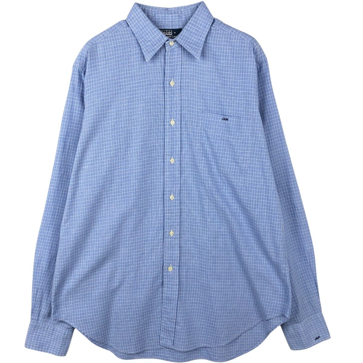 古着 ラルフローレン Ralph Lauren POLO by Ralph Lauren ANDREW 長袖 コットンチェックシャツ メンズL相当/eaa649916