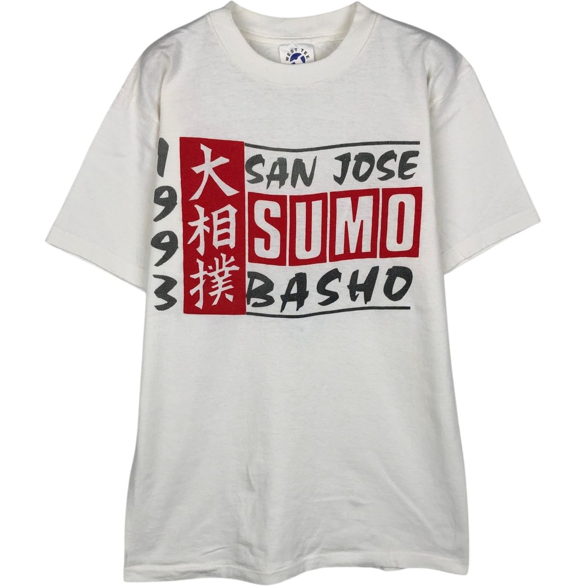 古着 90年代 WEST TEE 大相撲サンノゼ場所 プリントTシャツ USA製 メンズM相当 ヴィンテージ/eaa648461