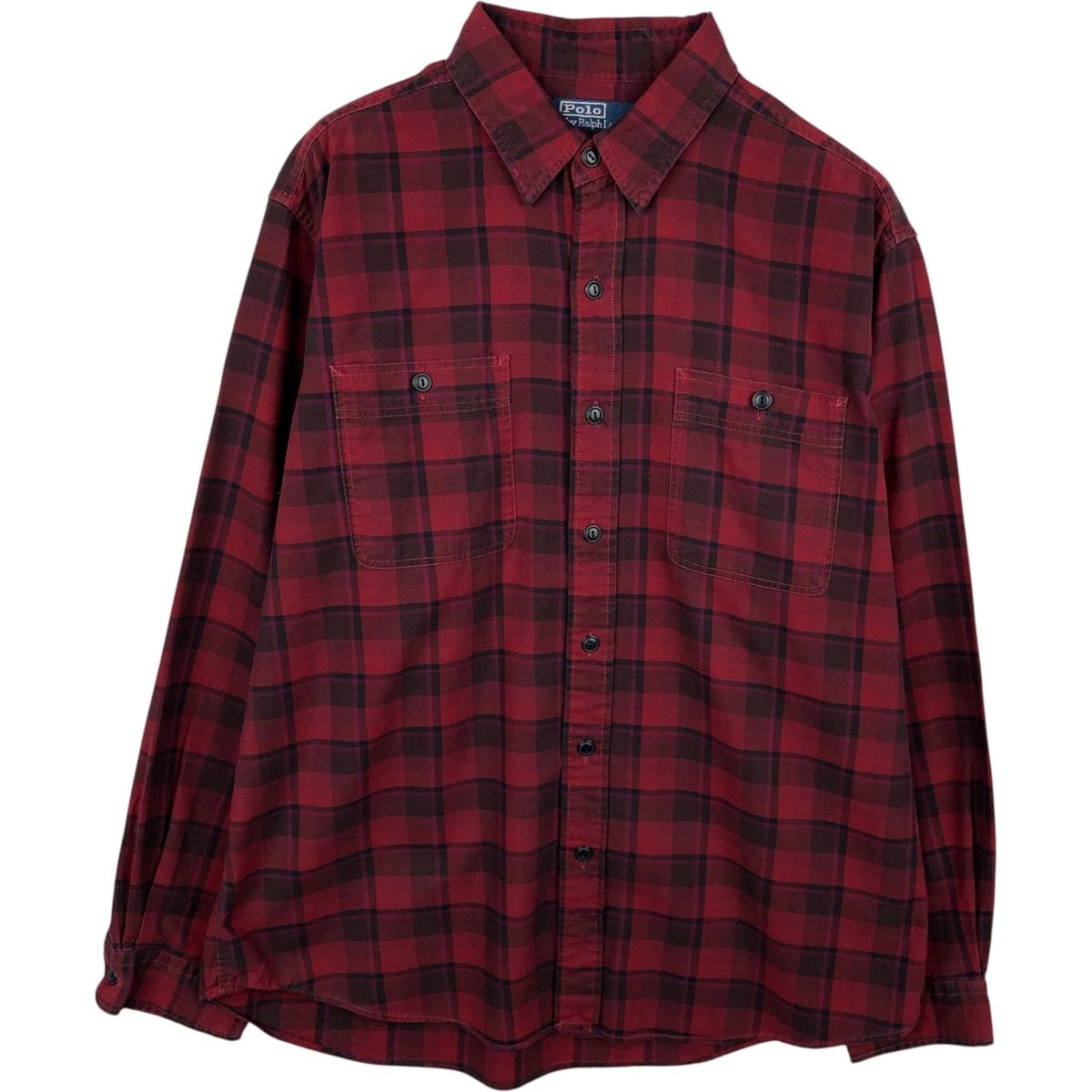 古着 ラルフローレン Ralph Lauren POLO by Ralph Lauren FARRELL 長袖 コットンチェックシャツ メンズL相当/eaa649959