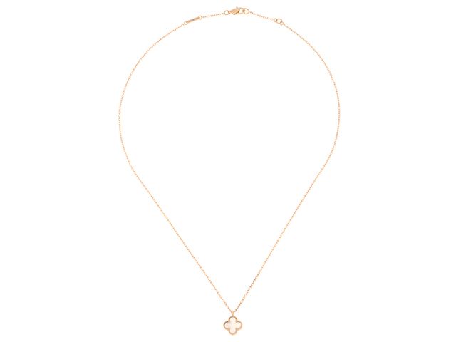 Van Cleef & Arpels ヴァンクリーフ＆アーペル ジュエリー スウィートアルハンブラNC/YG/WMP/2.9g 貴金属･宝石 VCARF69100 ネックレス イエローゴールド/ホワイトマザーオブパール ゴールド レディース【中古】471