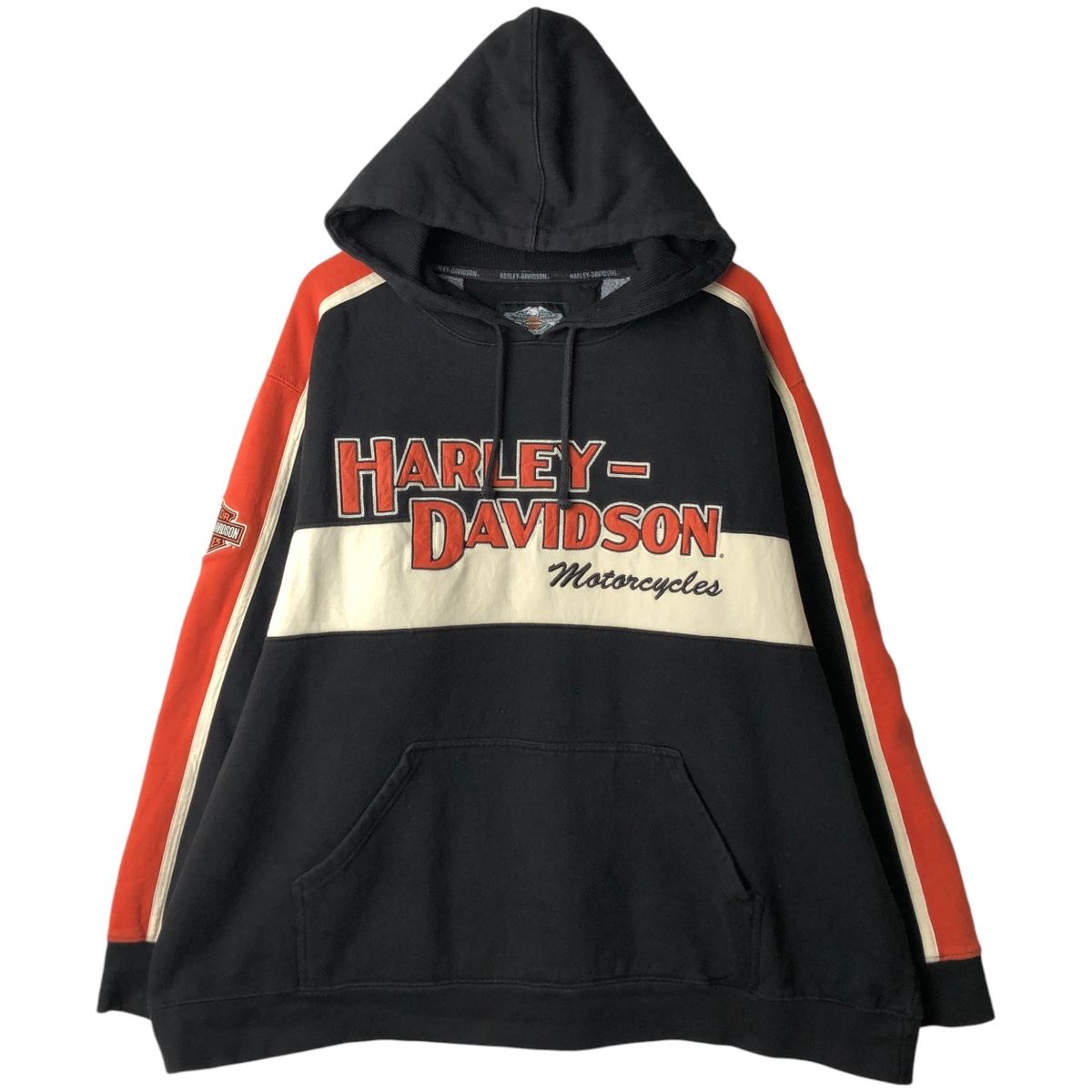 古着 ハーレーダビッドソン Harley-Davidson アドバタイジング スウェットプルオーバーパーカー メンズXXL相当/eaa650300