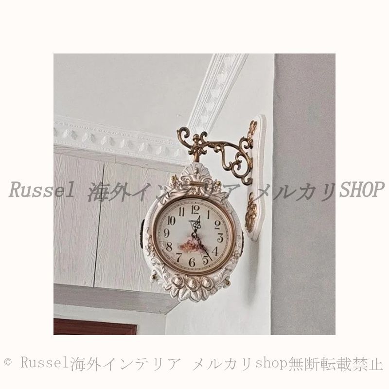 両面時計 ウォールクロック 懐中時計ボックス 壁掛け 時計掛け時計