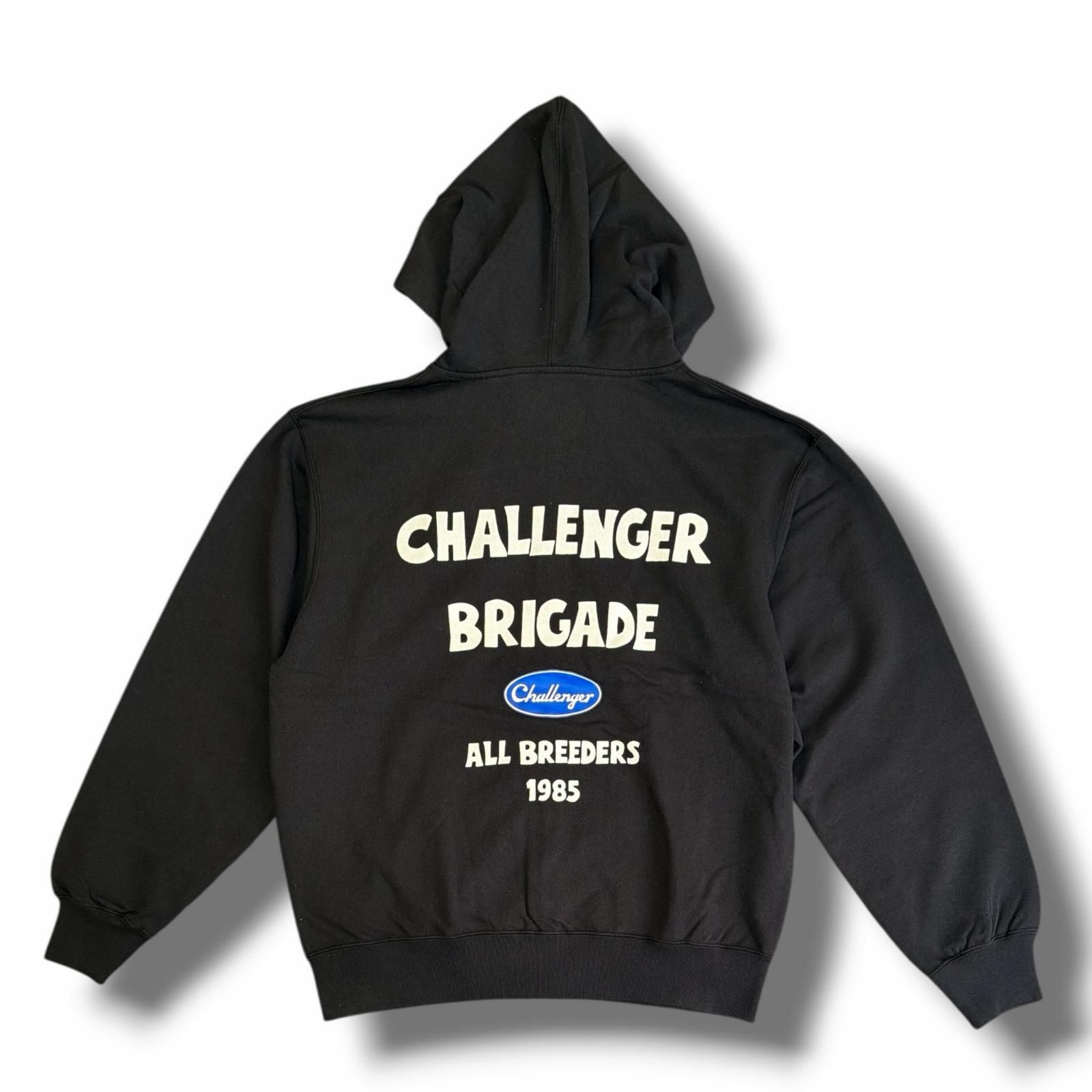 未使用 CHALLENGER 26SS BRIGADE ZIP HOODIE ブリゲイドジップフーディー スウェットパーカー チャレンジャー CLG-SW 026-003 ブラック XL （18298M）