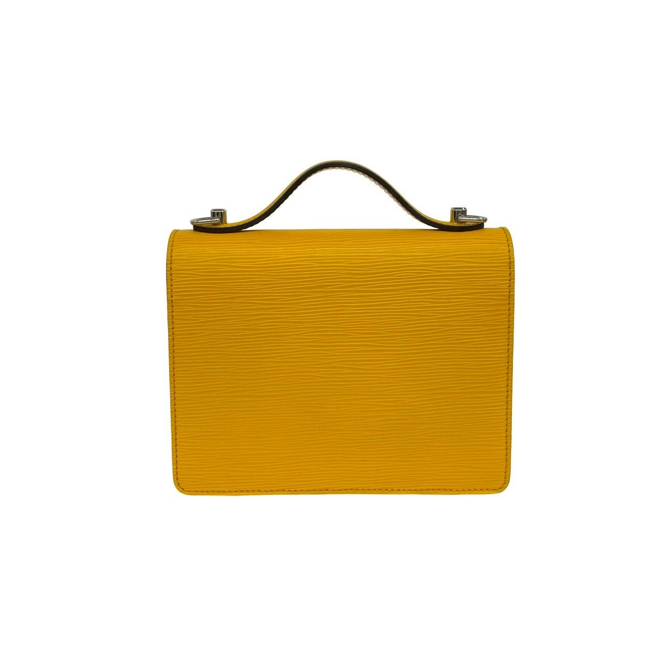 極 美品 LOUIS VUITTON ルイヴィトン モンソー BB エピ レザー 本革