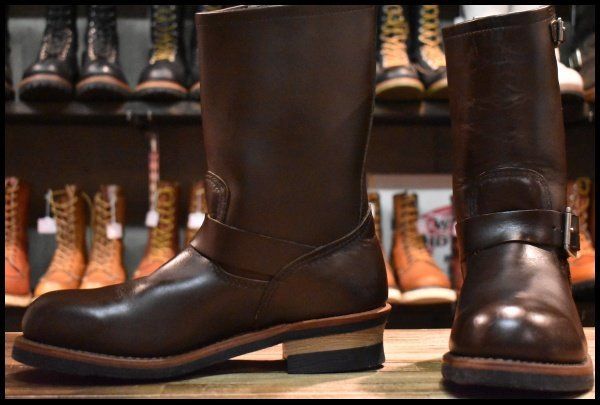【8.5D 美品 09年】レッドウィング 2967 エンジニア 茶 チョコレート クローム ブラウン スチールトゥ 2269 ブーツ redwing HOPESMORE【GP611】