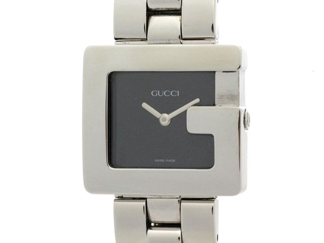 GUCCI グッチ 3600J 腕時計 ステンレス クオーツ ブラック文字盤 レディース【中古】473