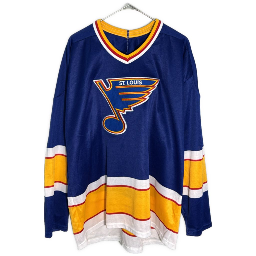 CCM HOCKEY CCMホッケー NHL セントルイス・ブルース ホッケーシャツ ユニフォーム プロチーム ホッケー(メンズ XL)中古 古着 Y3228