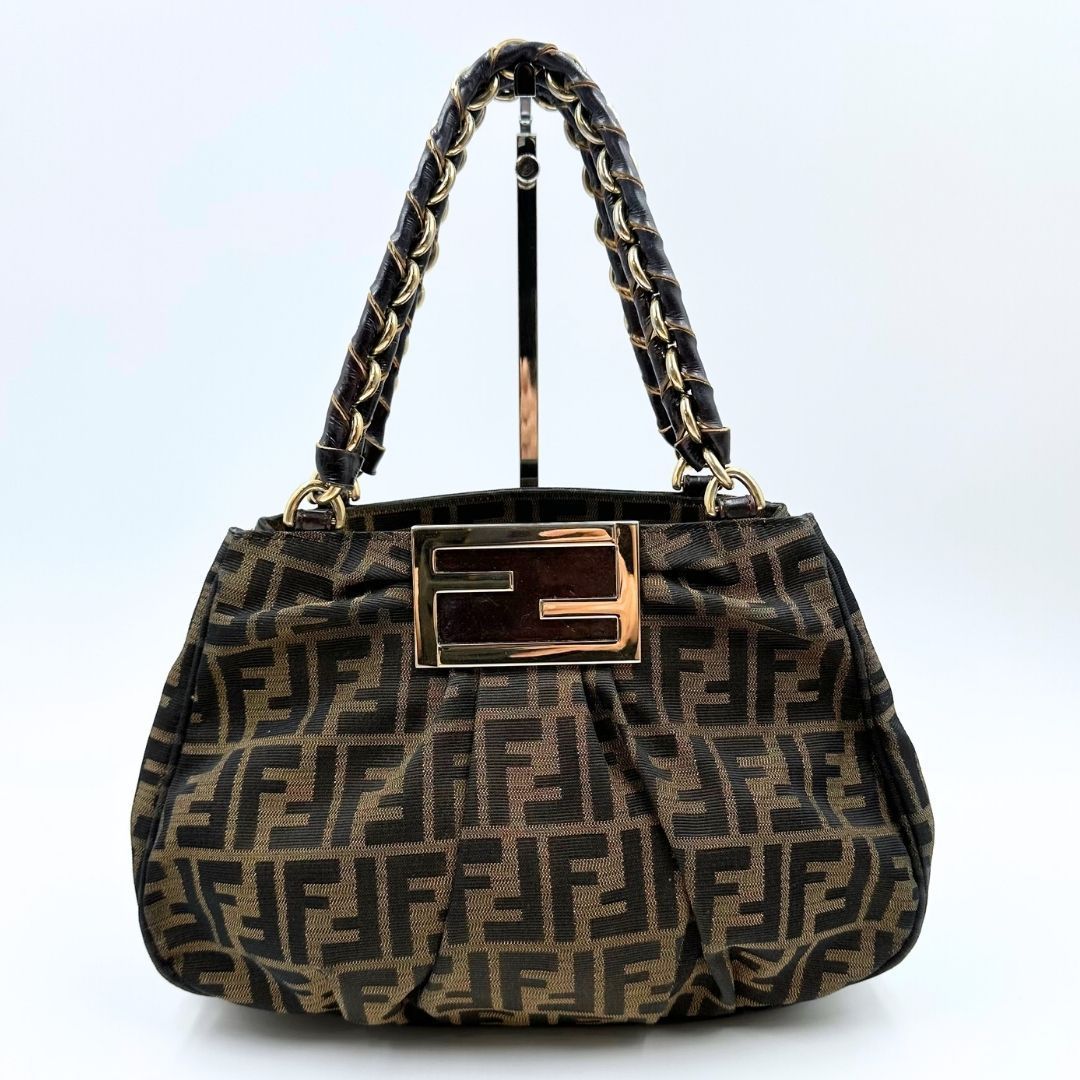 美品】Fendi ズッカ ミア チェーン ハンドバッグ - メルカリ