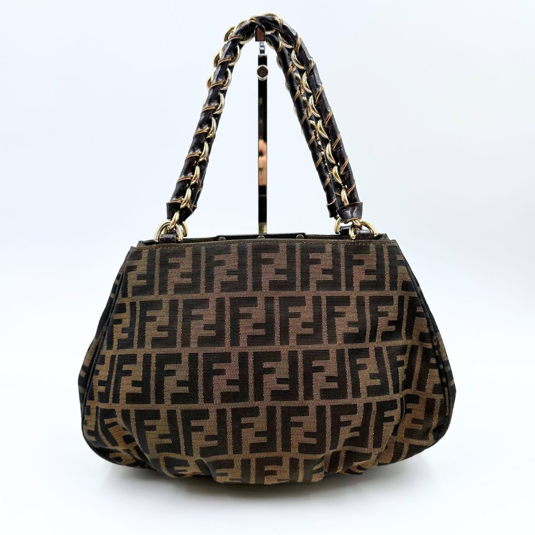 美品】Fendi ズッカ ミア チェーン ハンドバッグ - メルカリ