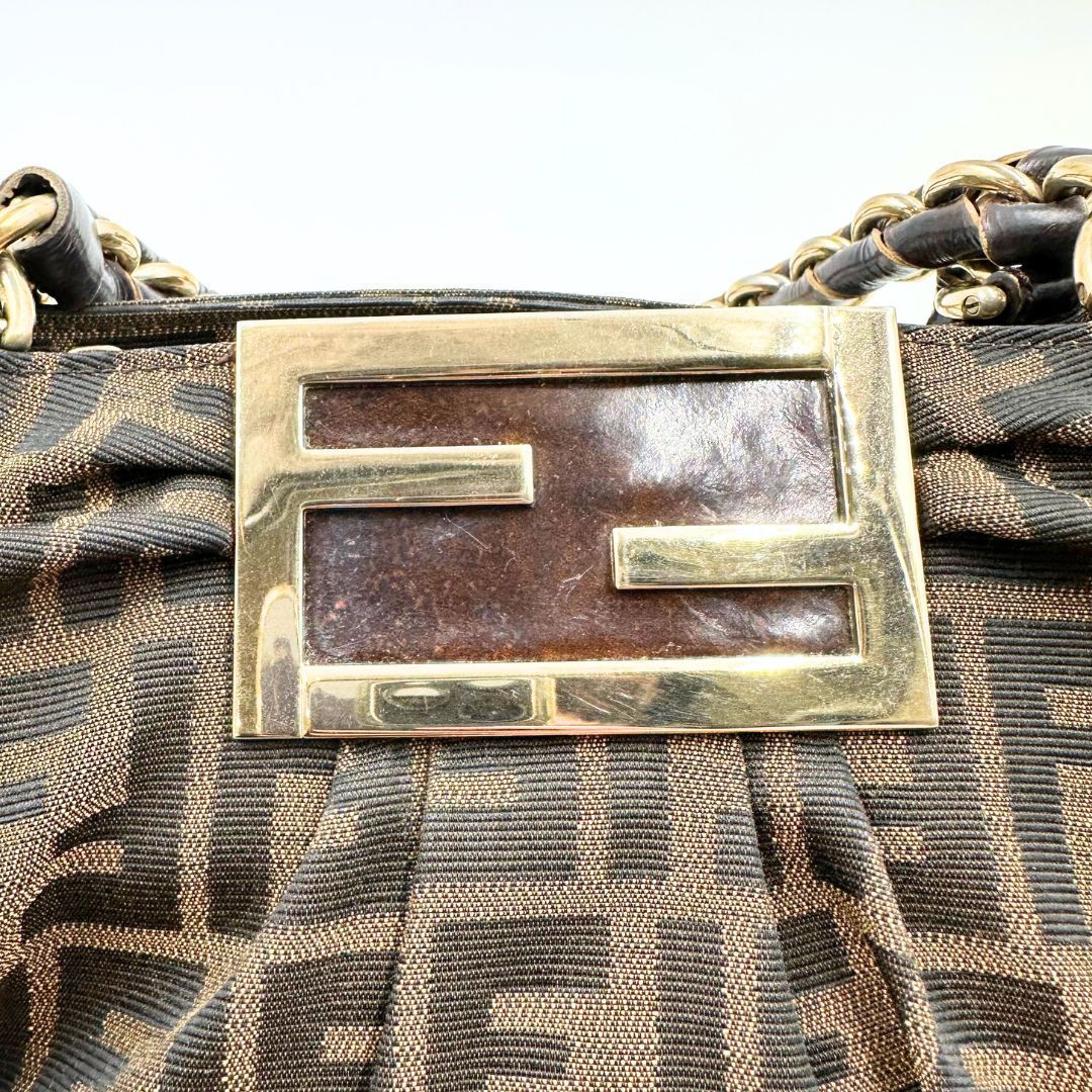 美品】Fendi ズッカ ミア チェーン ハンドバッグ - メルカリ