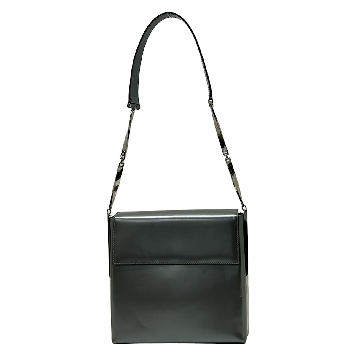 FERRAGAMO/SalvatoreFerragamo(サルバトーレフェラガモ) ショルダーバッグ - グレー レザー