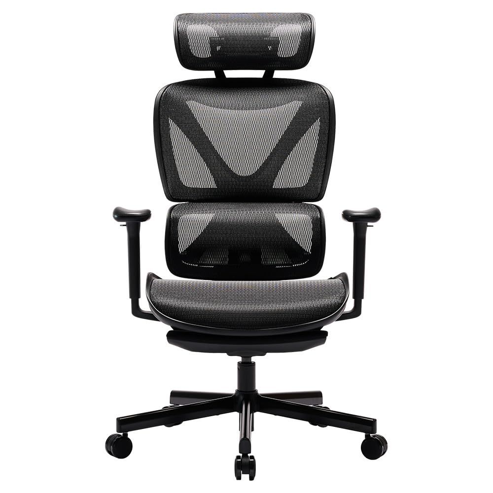 COFO Chair Lite ［国内リラクゼーションブランド発 オフィスチェア ］127度リクライニング デスクチェア 腰全体を安定して支える可動式ランバーサポート パソコン フットレスト付き ワーク ゲーム (Lite/ブラック)ｍａ