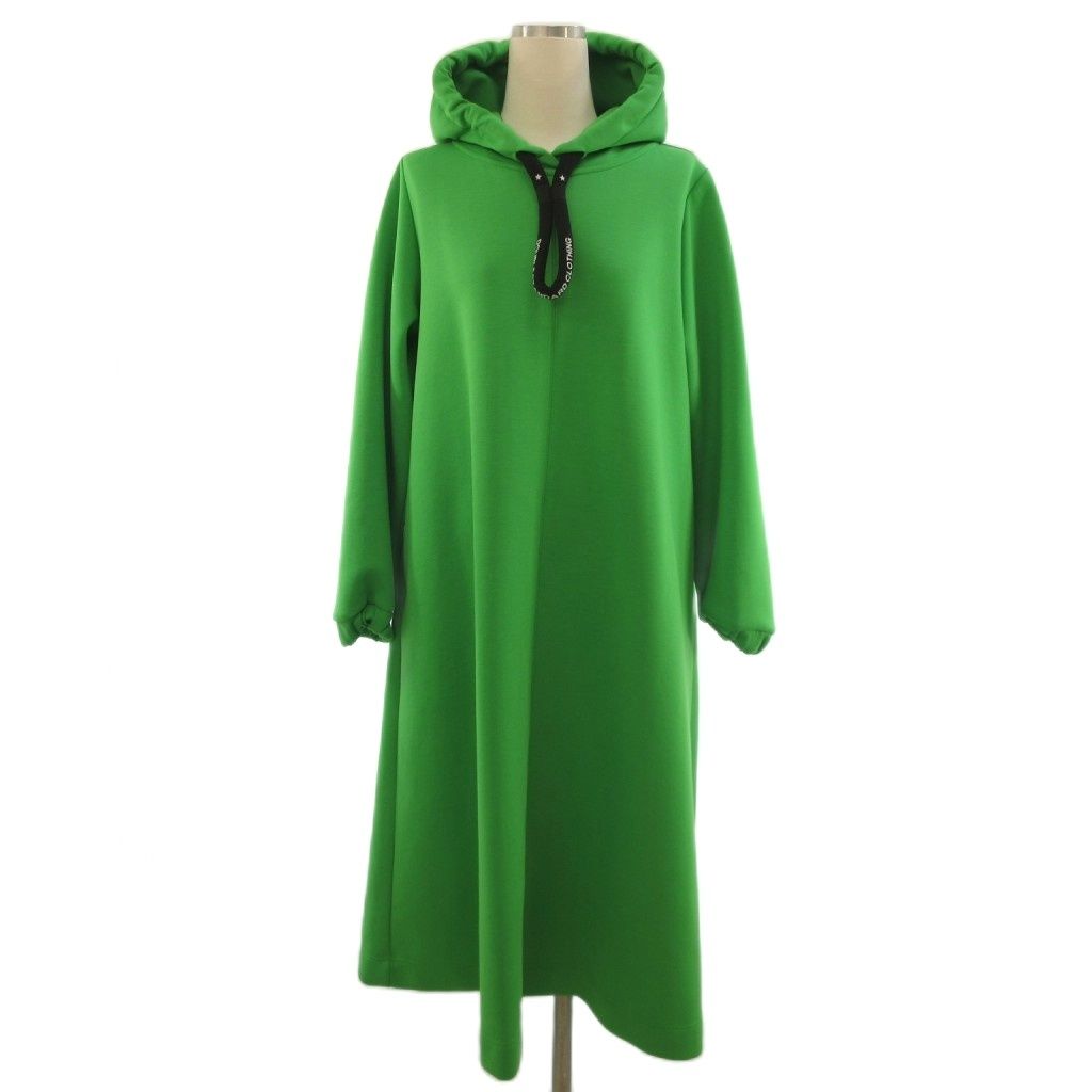 ダブルスタンダードクロージング ダブスタ DOUBLE STANDARD CLOTHING ミリオラメントダブルエアーAラインワンピース ダンボールニット グリーン 38