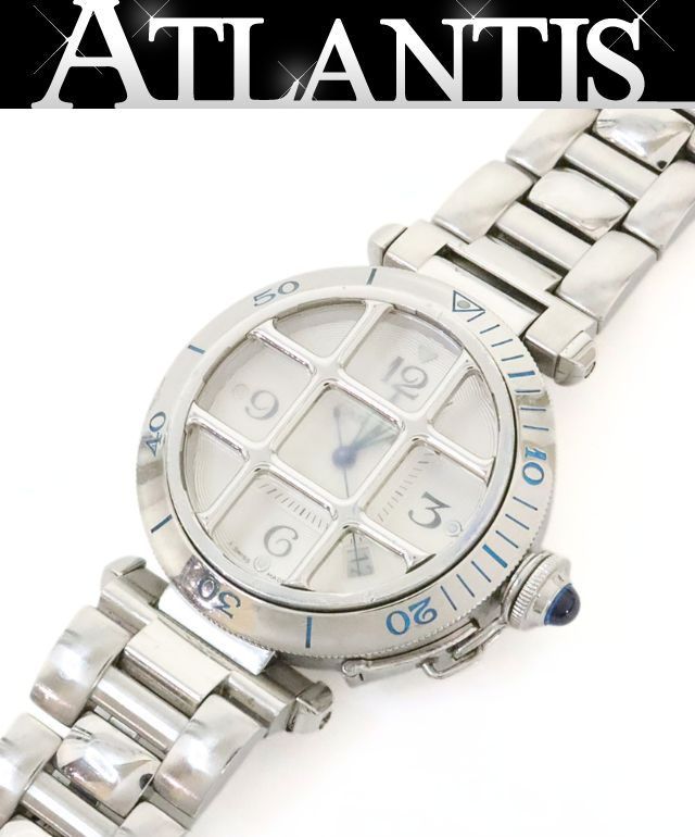 【広尾店】カルティエ Cartier パシャグリッド 38mm 腕時計 W31040H3 オートマ【19230】