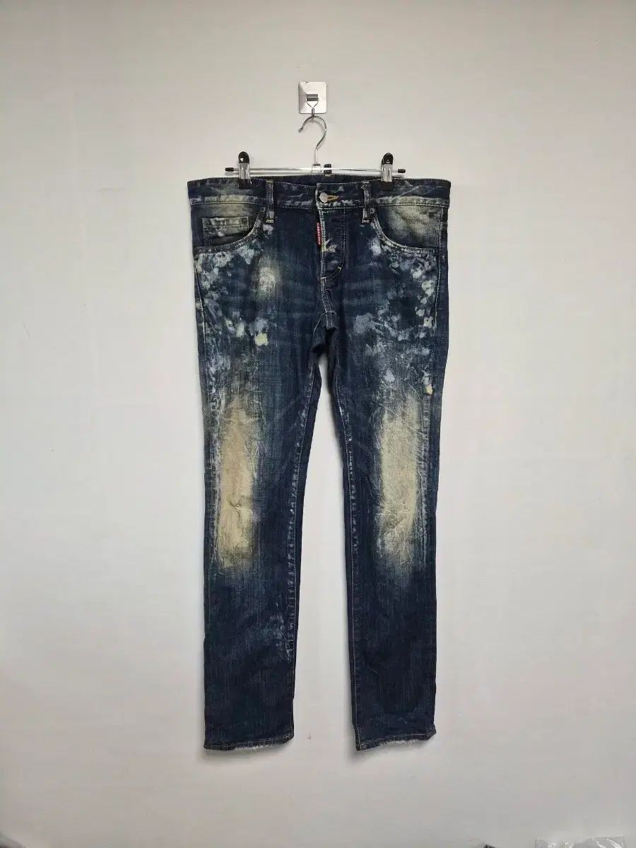 DSQUARED2 ダーティーペインティング ジーン スリム 44サイズ P-220