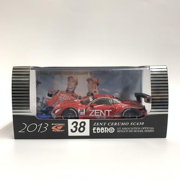 中古】1/43 ｴﾌﾞﾛ ZENT CERUMO SC430 SUPER GT500 2013 No.38 Champion