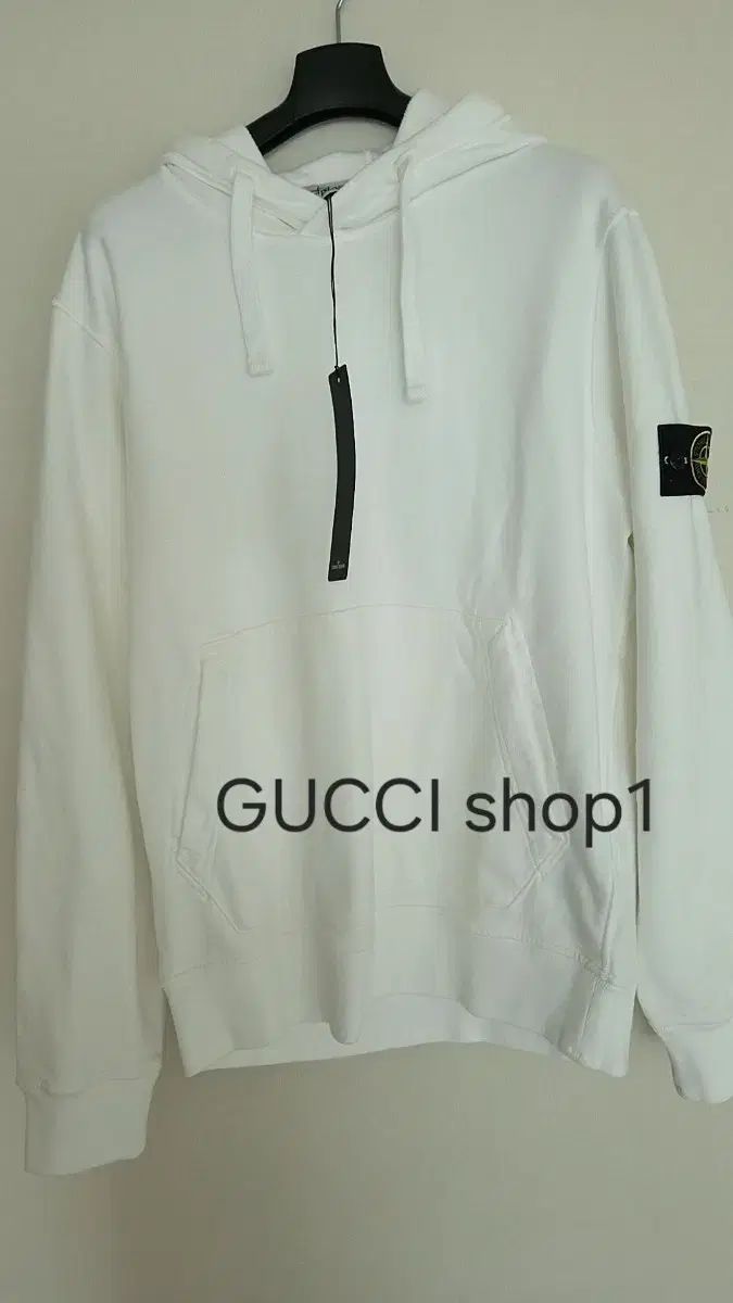ストーンアイランド メンズ ロゴワッペン フード付きTシャツ