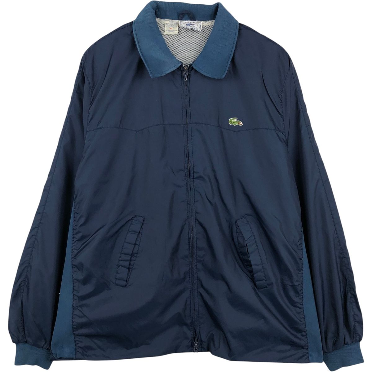 古着 70~80年代 ラコステ LACOSTE IZOD 襟付き ナイロンジャケット メンズXL相当 ヴィンテージ/eaa648904