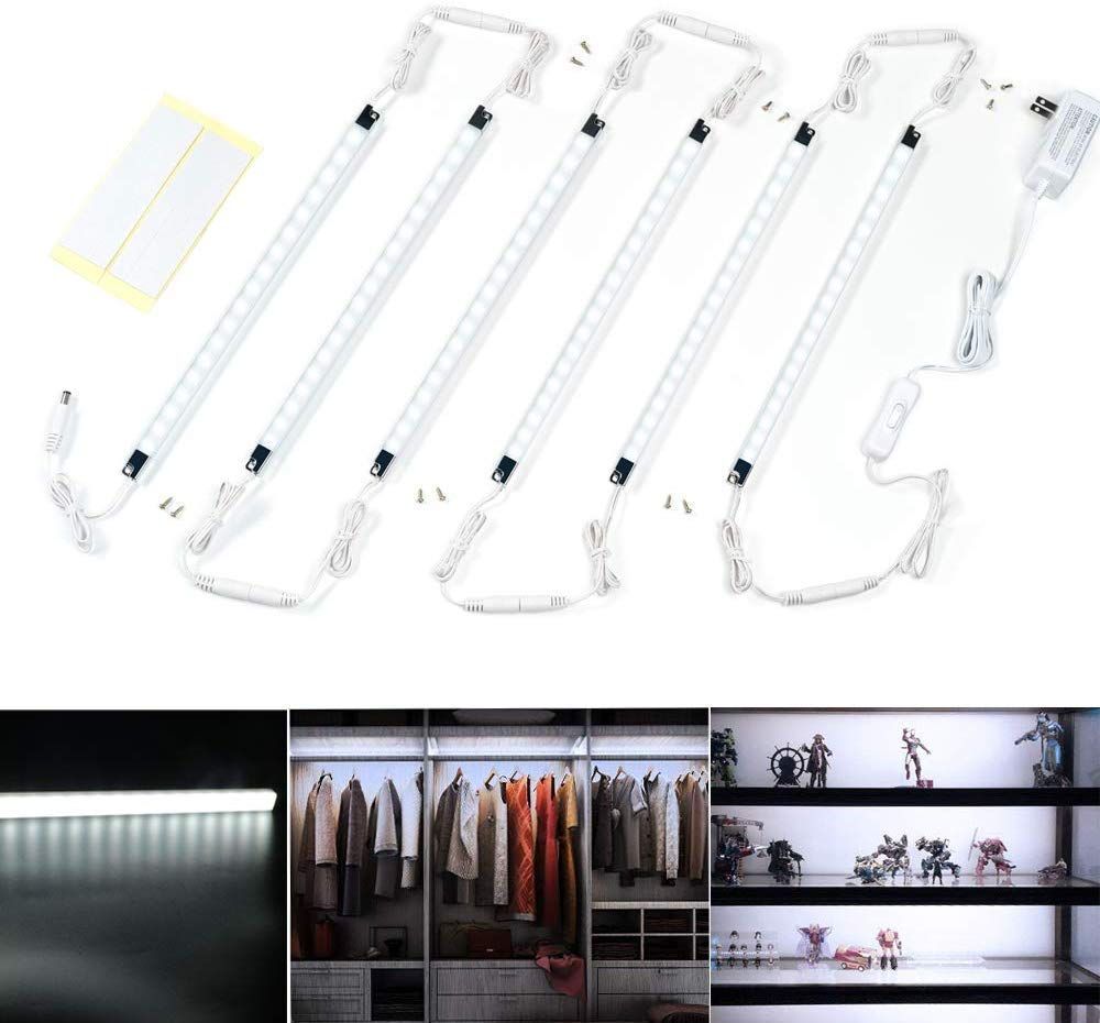 led デトルフ 照明 スティックライト フィギュア ライト ディスプレイ ライト ディスプレイケース用 棚下直付型LEDライト 6本セット-昼光色（6000K） 国内発送 716439d3