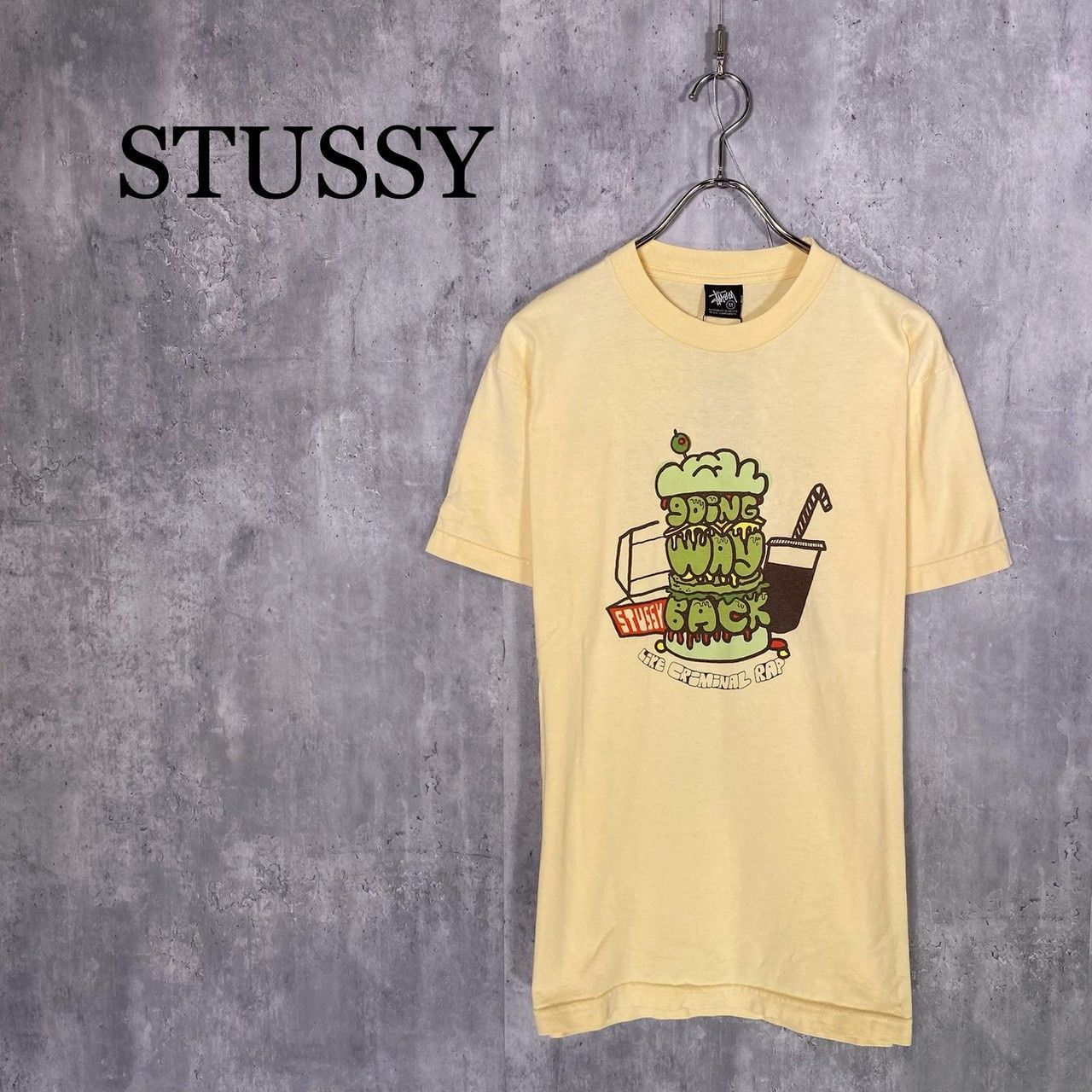 『STUSSY』ステューシー (M) ハンバーガーグラフィック Tシャツ メンズ