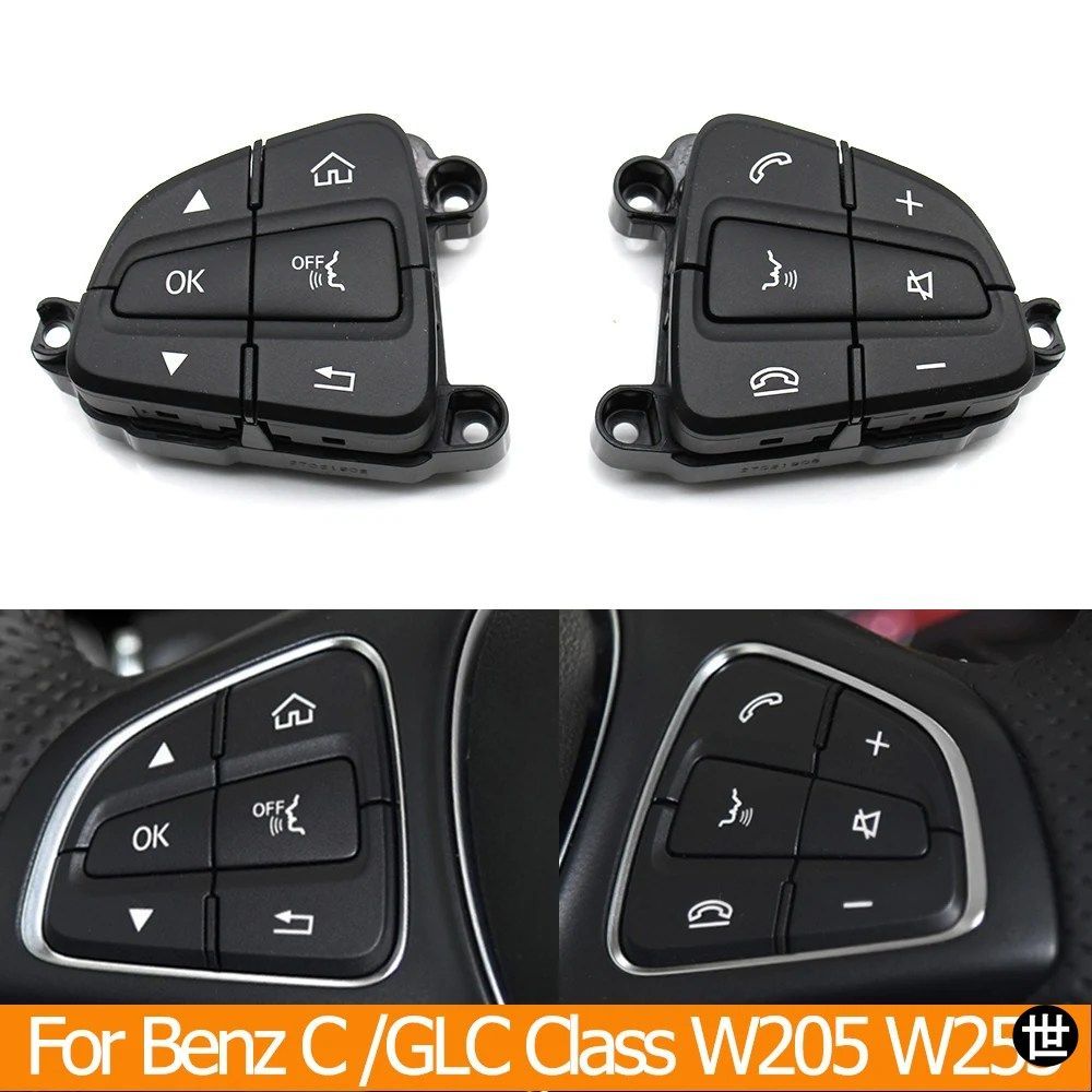 メルセデスベンツ C GLCクラス W205 W253 C200 C300 GLC200 GLC260 GLC300用 ステアリングホイールコントロールスイッチボタンリペアキット