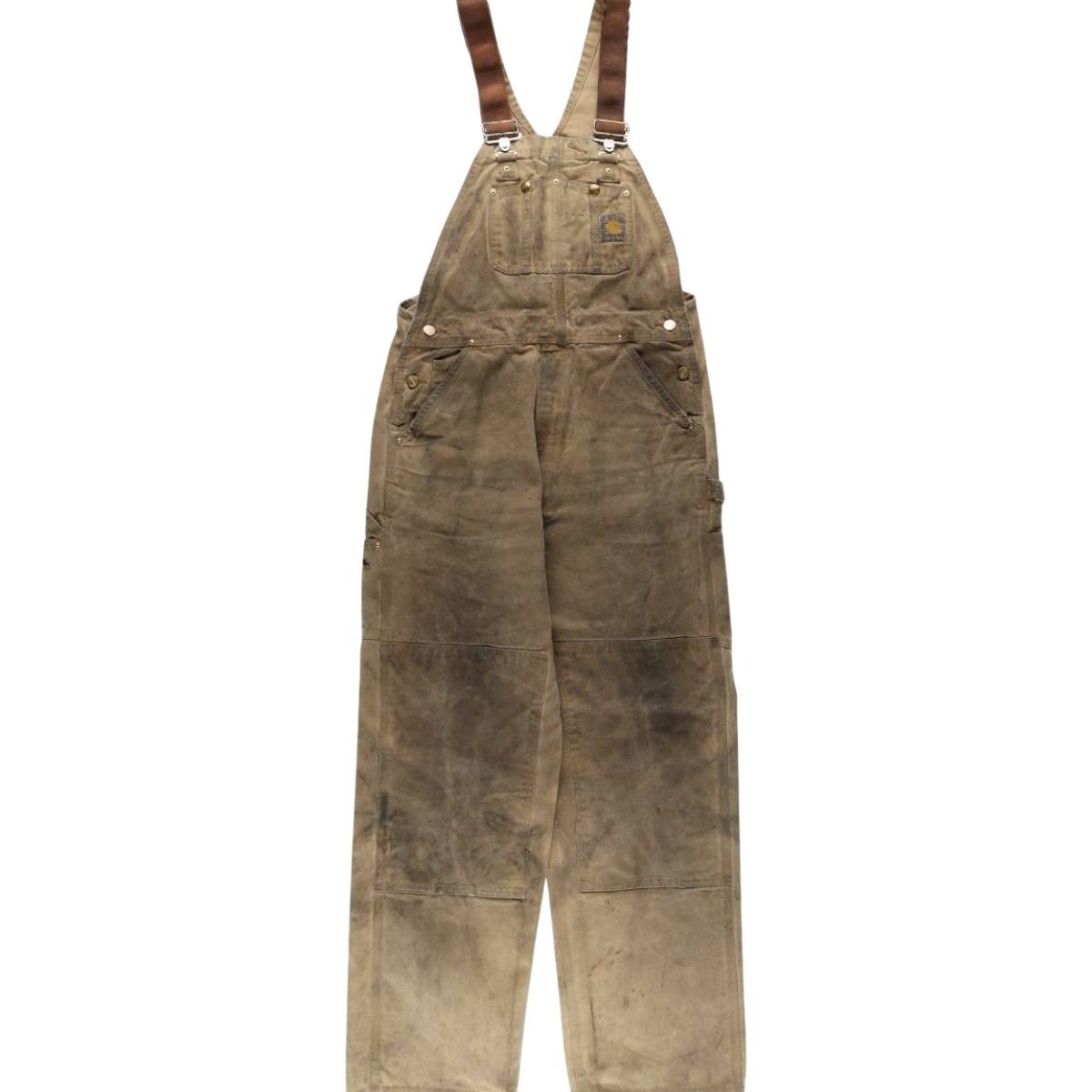 古着 カーハート Carhartt ダブルニー ダック オーバーオール メンズw34相当/eaa633581