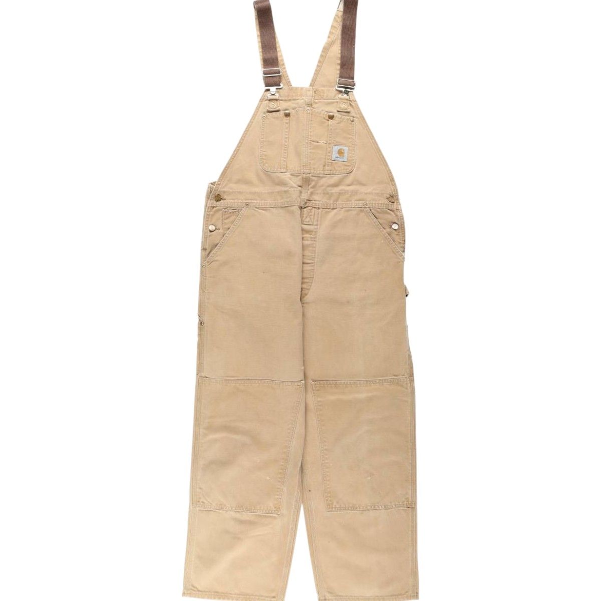 古着 ビッグサイズ 90年代 カーハート Carhartt ダブルニー ダック オーバーオール USA製 メンズw42相当 ヴィンテージ/eaa633583