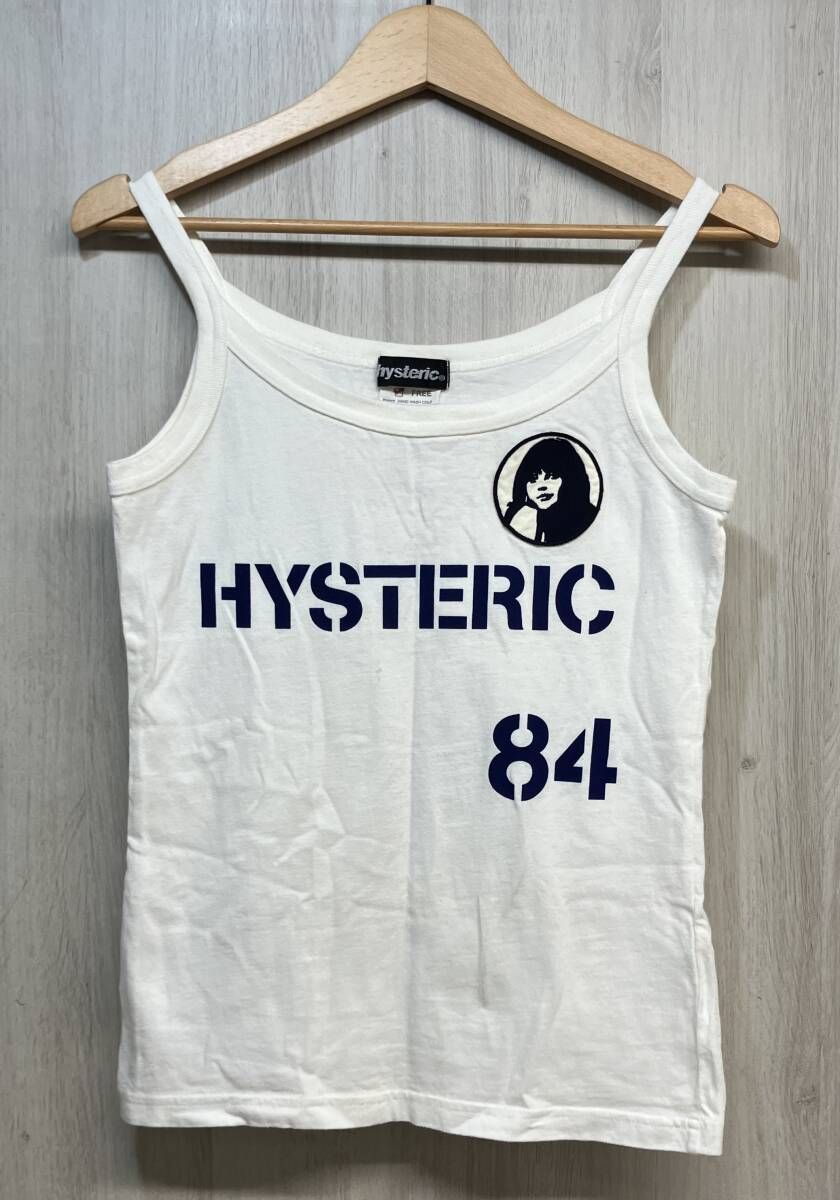 HYSTERIC GLAMOUR ヒステリックグラマー　タンクトップ　キャミソール　ヒスガール　ホワイト　白　コットン　綿　2CR-3130
