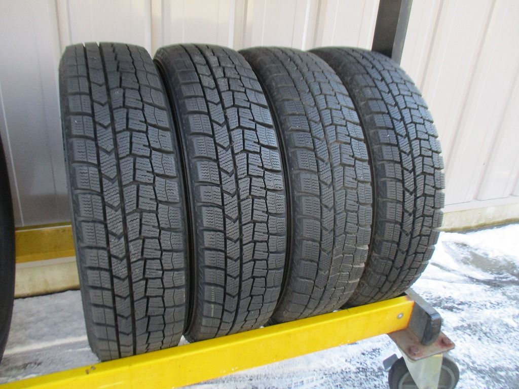 ★☆155/65R14 75Q ダンロップ WINTER MAXX WM02 スタッドレス 2021年製 4本 送料込 T71420119☆★インボイス領収書発行可能