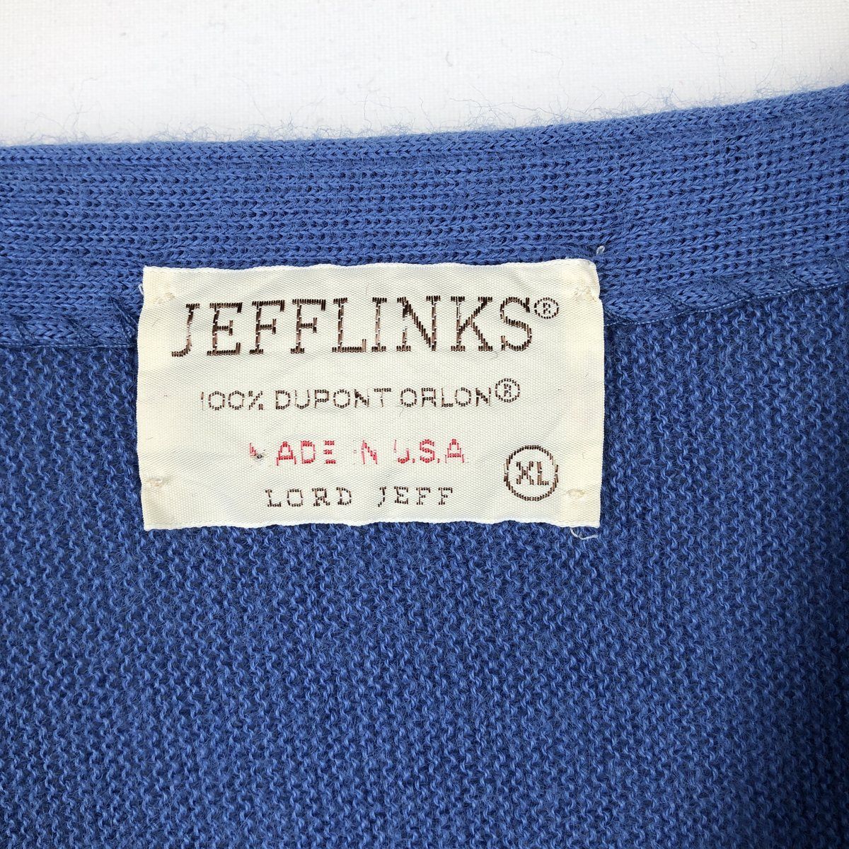 古着 70年代~ LORD JEFF JEFFLINKS アクリルニットカーディガン USA製