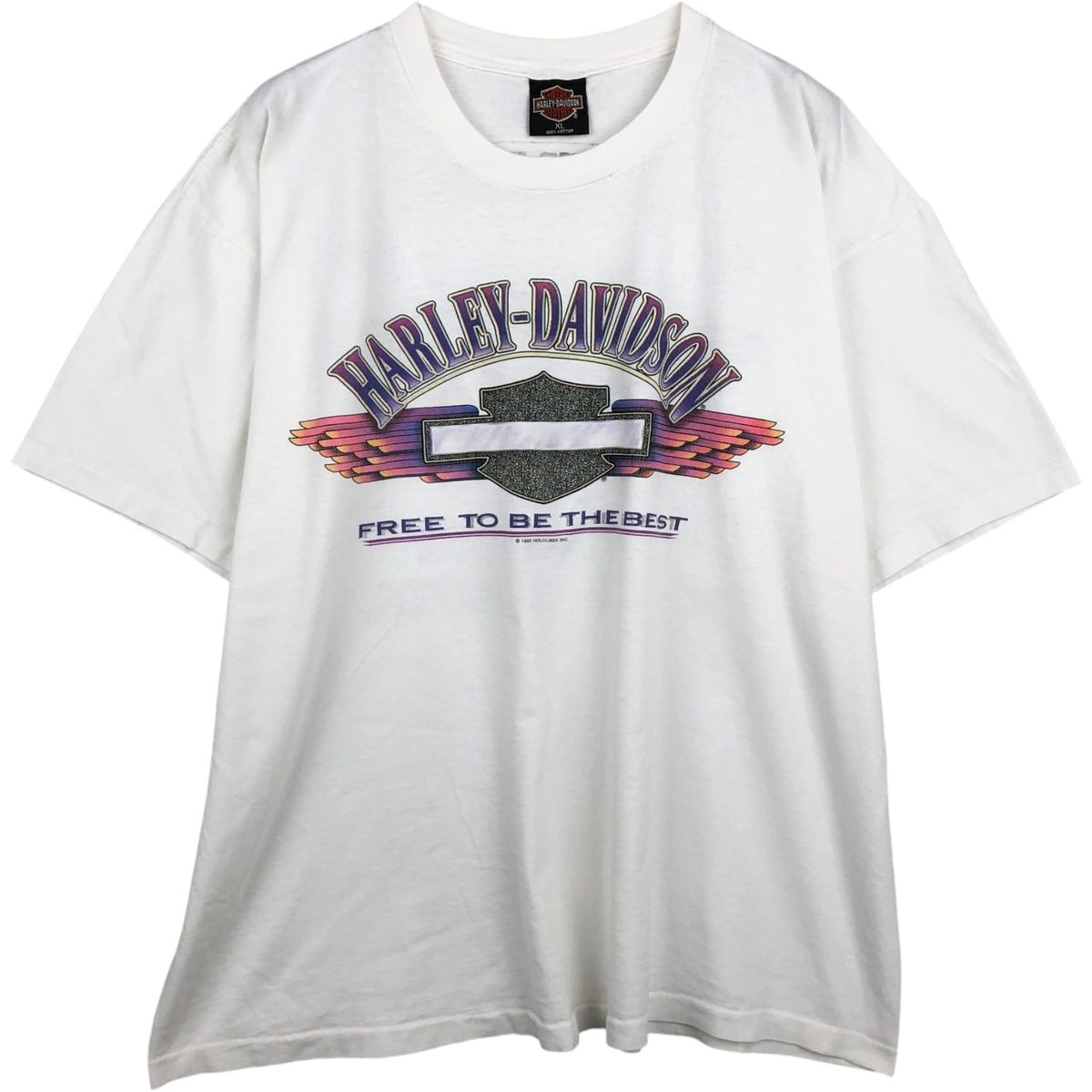 古着 90年代 ハーレーダビッドソン Harley-Davidson 鷲柄 イーグル柄 モーターサイクル バイクTシャツ USA製 メンズXL相当/eaa648820