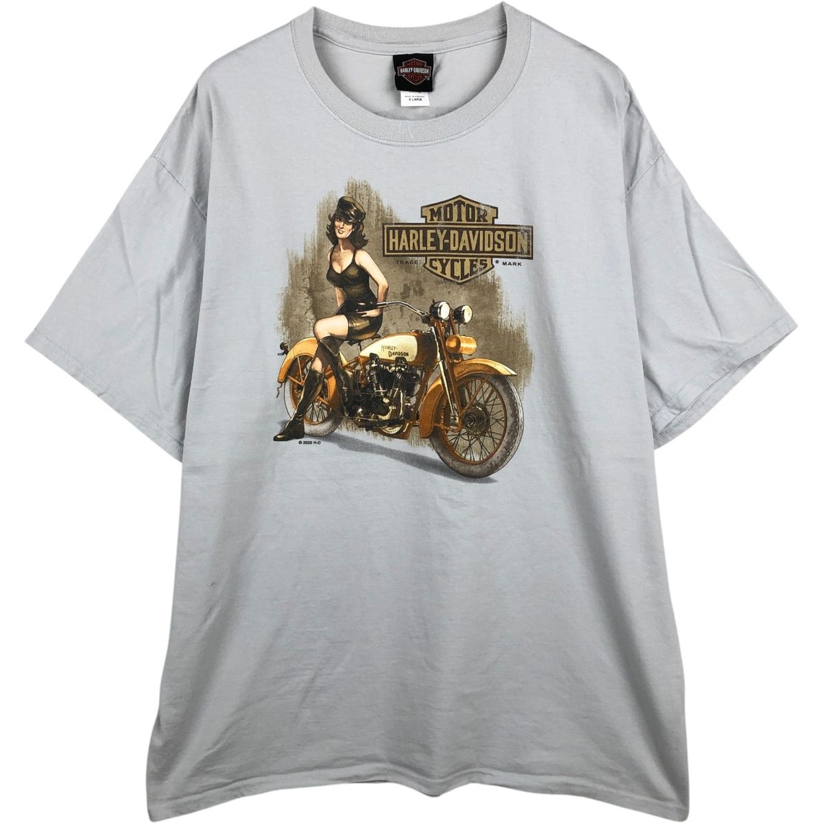 古着 ハーレーダビッドソン Harley-Davidson ピンナップガール モーターサイクル バイクTシャツ メンズXL相当/eaa648808