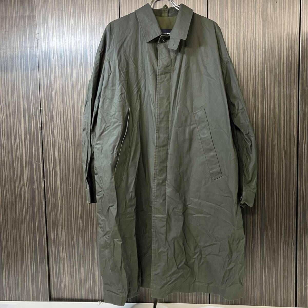 24AW COMME des GARCONS HOMME コート コットンオイルドウェザーコート Mサイズ カーキ HN-C009 コムデギャルソンオム